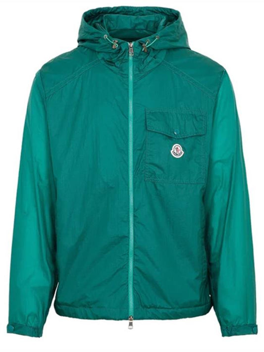 Men's Samakar Hooded Zip-Up Jacket Green - MONCLER - BALAAN 2