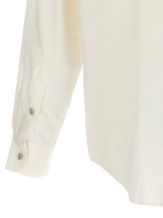 Men's Western Long Sleeve Shirt Ivory - AMI - BALAAN 5