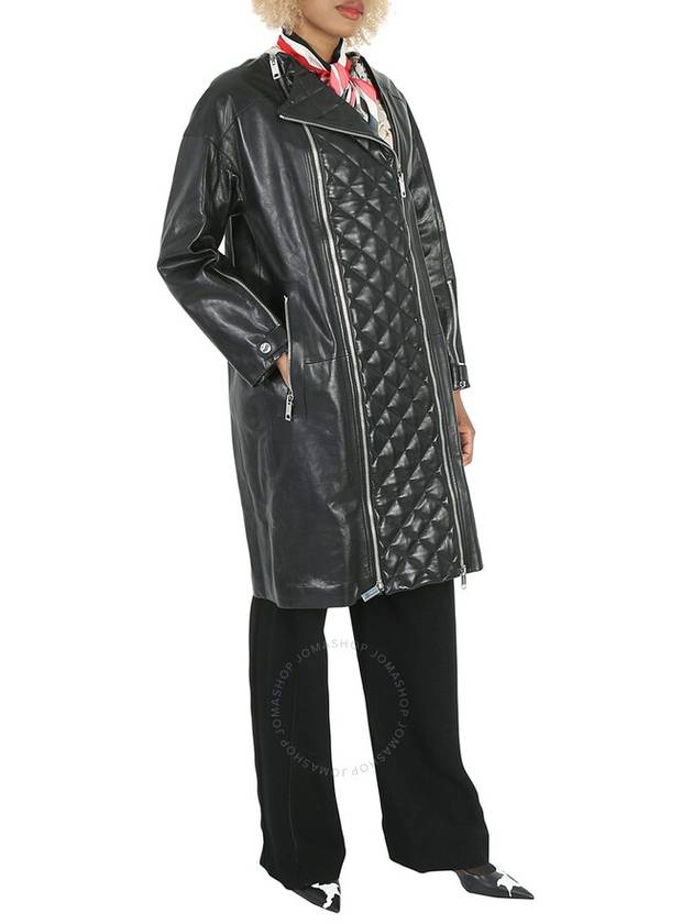 Burberry Lushill Diamond-Quilted Zip Panel Collarless Coat, Brand Size 8 (US Size 6) - BURBERRY - BALAAN 2