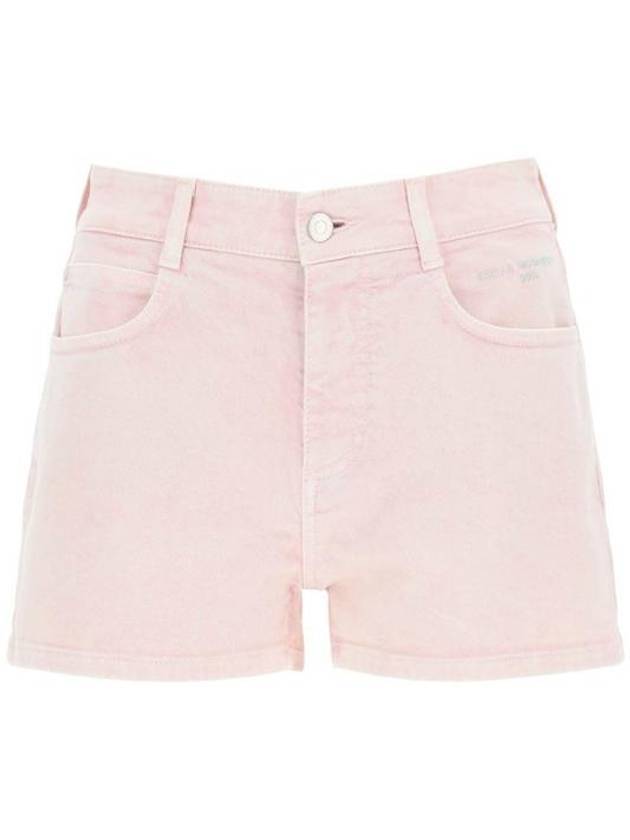 Women's Logo Denim Shorts Pink - STELLA MCCARTNEY - BALAAN 1