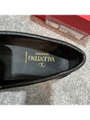 Men's V Logo Signature Leather Loafers Black - VALENTINO - BALAAN.