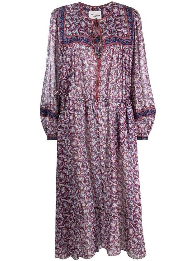 Greila Long Dress Purple - ISABEL MARANT - BALAAN 2