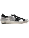 Black Tab Leather Superstar Low Top Sneakers Silver - GOLDEN GOOSE - BALAAN 3