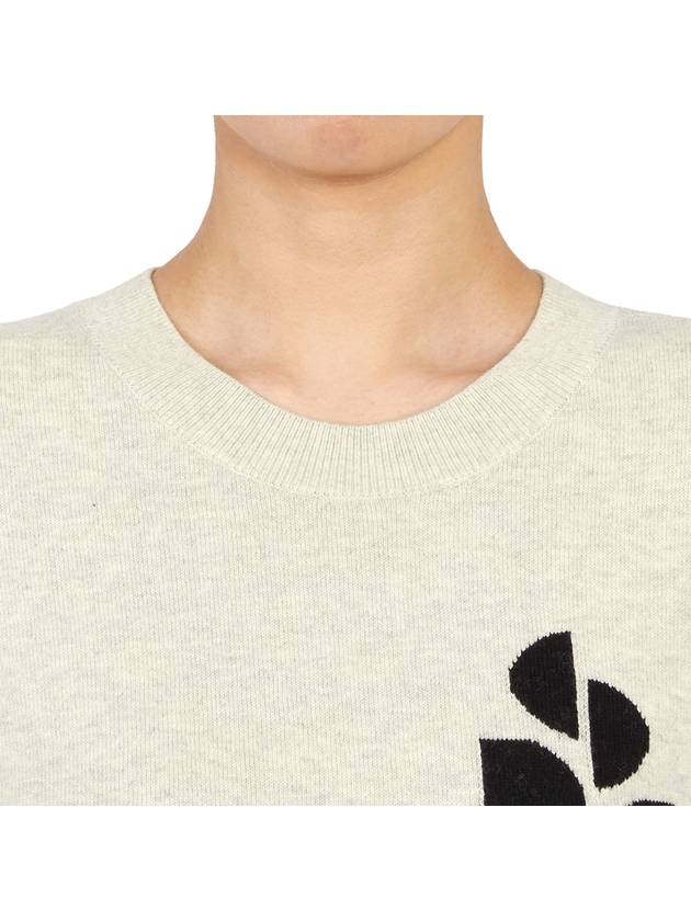 Marisans Logo Knit Top Light Grey - ISABEL MARANT - BALAAN 7