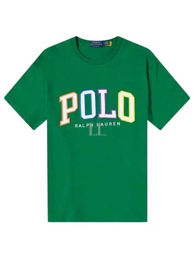 Embroidered Logo Short Sleeve T-Shirt Green - POLO RALPH LAUREN - BALAAN 2