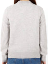 Baby Fox Patch Boxy Cardigan Light Grey Melange - MAISON KITSUNE - BALAAN 3