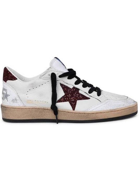 Ballstar Leather Low Top Sneakers White - GOLDEN GOOSE - BALAAN.