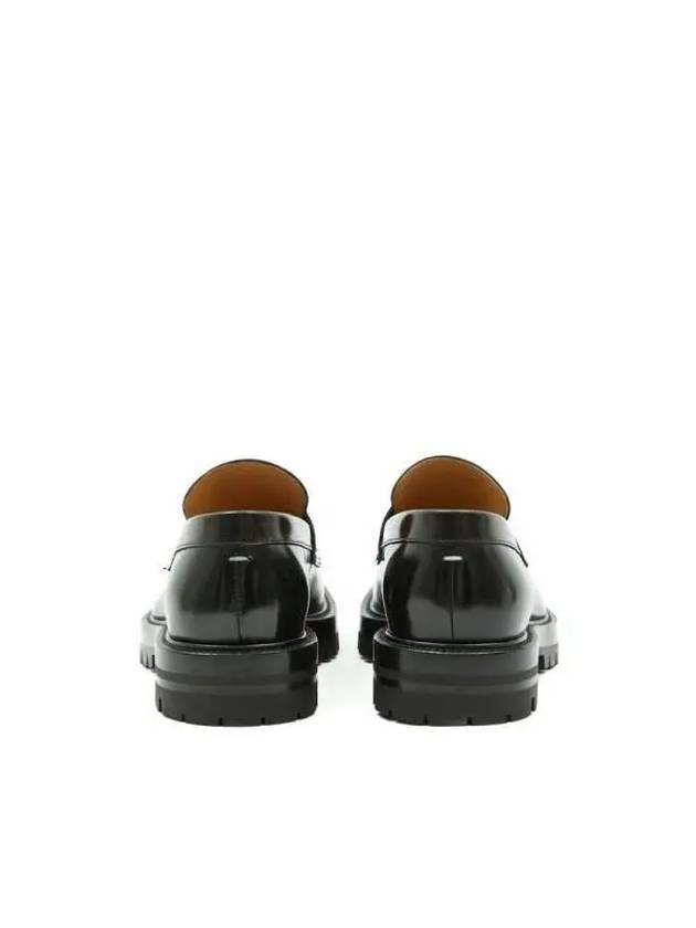 Leather Tabi Loafers Black - MAISON MARGIELA - BALAAN 3