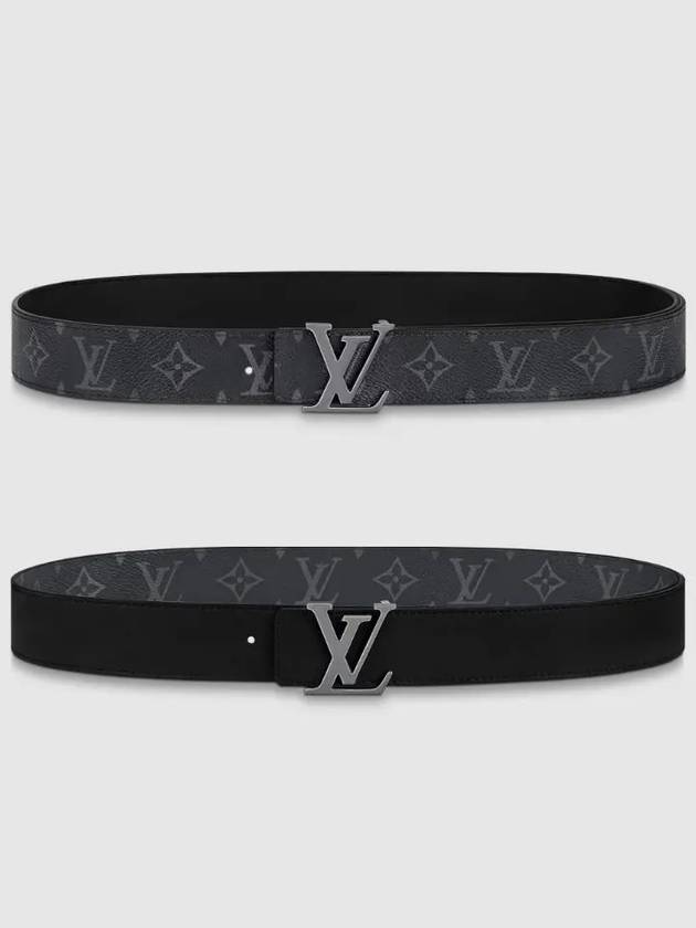 LV Initiales 35MM Reversible Monogram Leather Belt Black - LOUIS VUITTON - BALAAN 6