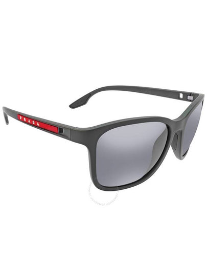 Prada Linea Rossa Polarized Dark Grey Mirror Square Men's Sunglasses PS 02WS UFK07H 57 - PRADA - BALAAN 2