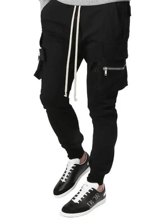 Mastodon Cargo Track Pants Black - RICK OWENS - BALAAN.