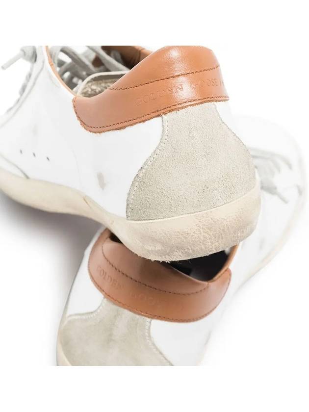 Brown Tab Superstar Classic Low Top Sneakers White - GOLDEN GOOSE - BALAAN 4