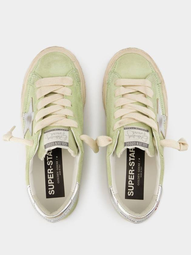 Super Star Sneakers - Golden Goose Deluxe Brand - Leather - Green - GOLDEN GOOSE - BALAAN 4