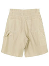 Men's Worker Fit Bermuda Shorts Beige - AMI - BALAAN 3