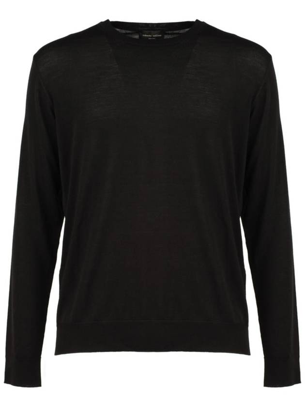 Roberto Collina Black Ultrafine Merino Wool Sweater - ROBERTO COLLINA - BALAAN 1