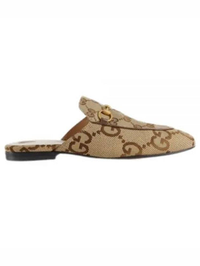 Princetown Jumbo GG Slipper Camel Ebony - GUCCI - BALAAN 2