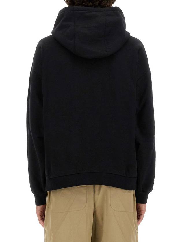 Cotton Jersey Printed Hoodie Sweatshirt Black - GUCCI - BALAAN 4