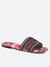 Dway Toile de Jouy Voyage Slippers Indie Pink - DIOR - BALAAN 2