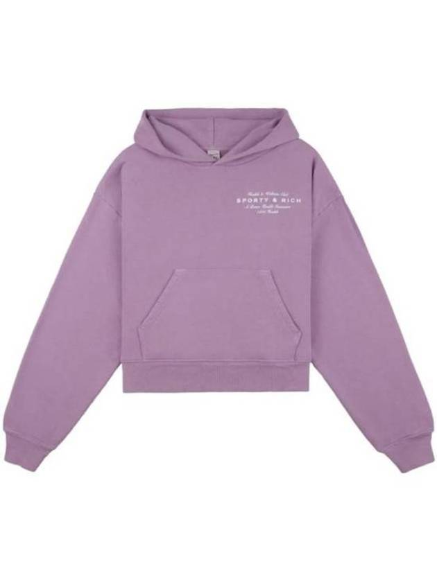 Hooded Sweatshirt 763130 Free Soft Lavender White - SPORTY & RICH - BALAAN 1