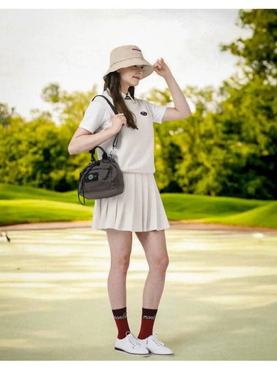 Signature combination pleated banding skirt IVORY - MONBIRDIE GOLF - BALAAN 2