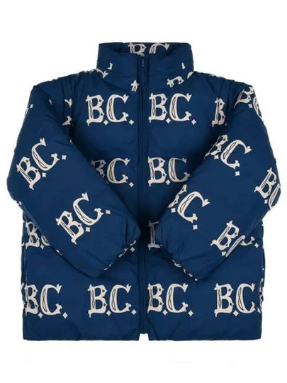 Kids All Over Logo Print Padding Navy - BOBO CHOSES - BALAAN 2