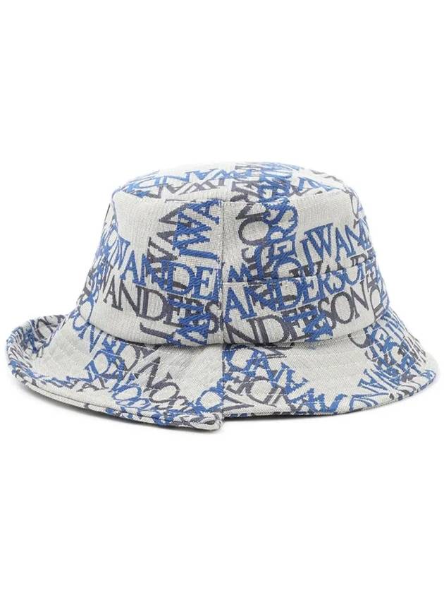 logo pattern unbalanced bucket hat - JW ANDERSON - BALAAN.