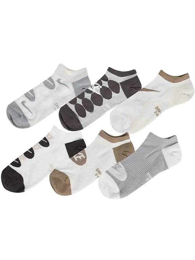 Genuine Everyday Lightweight No Show Socks 6 Pack FB3281 902 - NIKE - BALAAN 3