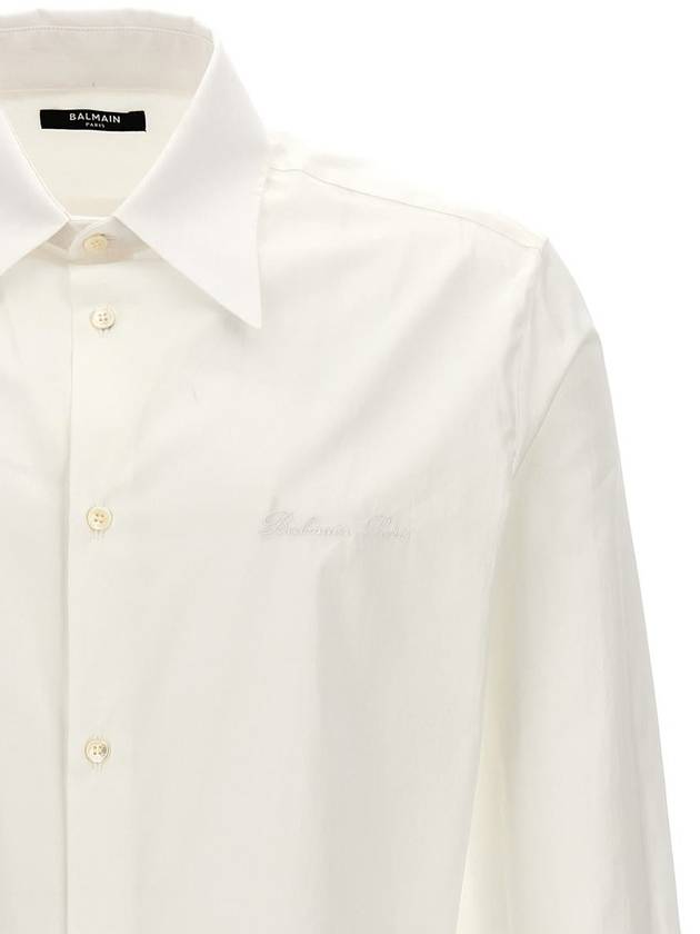 Balmain Logo Embroidery Shirt - BALMAIN - BALAAN 3