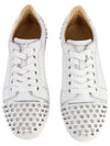 Vieira Spike Low Top Sneakers White Silver - CHRISTIAN LOUBOUTIN - BALAAN 5