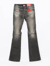 Belthy Bootcut Flare Jeans Black Dark Grey - DIESEL - BALAAN 3