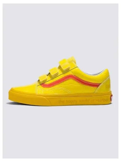 Haribo Old Skool V Checkerboard Low Top Sneakers Yellow - VANS - BALAAN 2