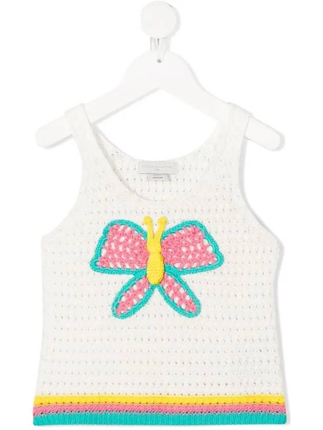 Kids Women Butterfly Sleeveless Knit 602658 SQM09 9100 - STELLA MCCARTNEY - BALAAN 1