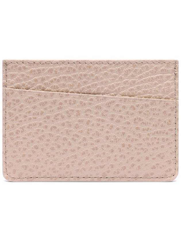 Grain Leather Stitch Card Wallet Beige - MAISON MARGIELA - BALAAN 5