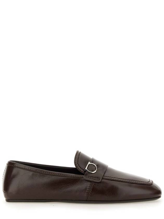 Gancini Ornament Loafer Brown - SALVATORE FERRAGAMO - BALAAN 3