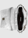 Horsebit Chain Small Leather Shoulder Bag Silver - GUCCI - BALAAN 9