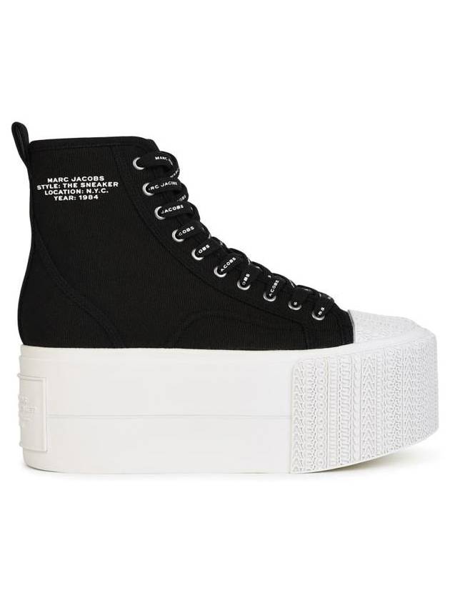 Marc Jacobs 'Hight Top Platform' Black Tela Sneakers - MARC JACOBS - BALAAN 1