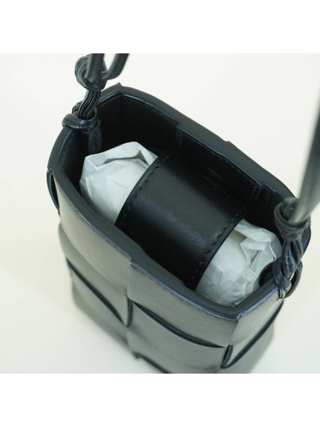Crossbag Cassette Mini Black 730541VCQC4 - BOTTEGA VENETA - BALAAN 4