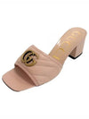 Double G Slide Sandal Heels Rose Pink - GUCCI - BALAAN 2