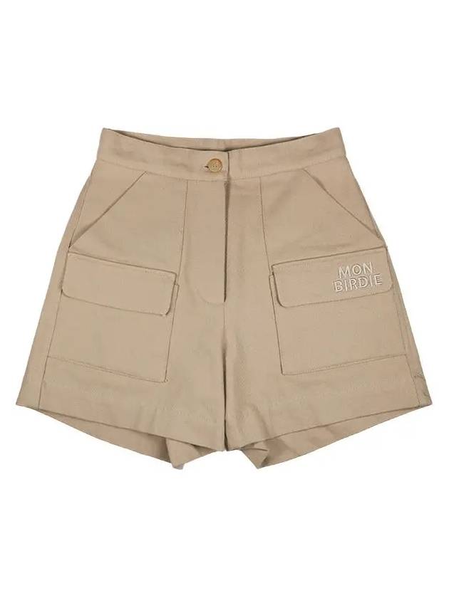 Fleece Twill Pocket Shorts Peach brushed pocket shortsDBEIGE - MONBIRDIE GOLF - BALAAN 6