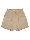 Fleece Twill Pocket Shorts Peach brushed pocket shortsDBEIGE - MONBIRDIE GOLF - BALAAN 8