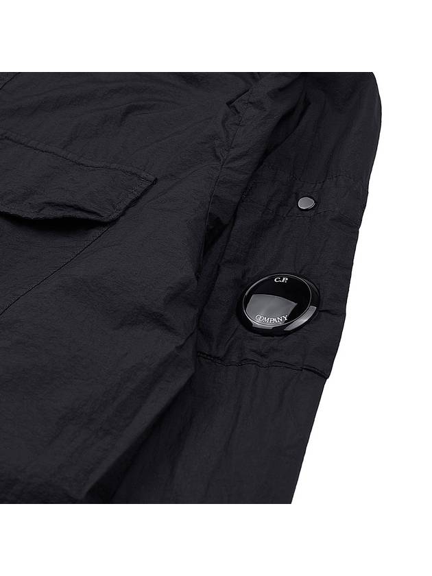 Tylon L Button Long Sleeve Shirt Black - CP COMPANY - BALAAN 9