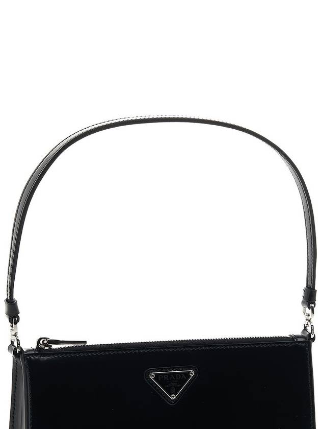 Brushed Leather Mini Bag Black - PRADA - BALAAN 9