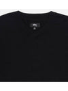 Hockey Sweater Black 117211 - STUSSY - BALAAN 3