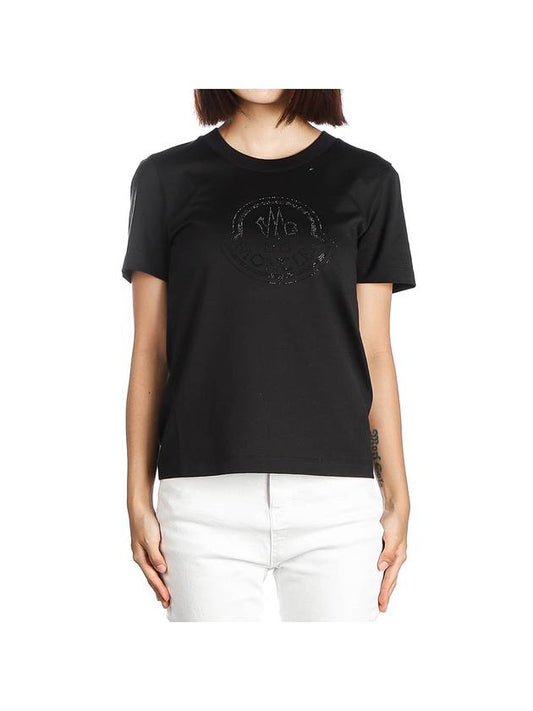 Women s Short Sleeve T Shirt 8C00017 829FB 999 - MONCLER - BALAAN 1