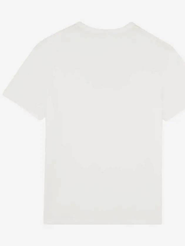 Fox Print Short Sleeve T-shirt White - MAISON KITSUNE - BALAAN 3