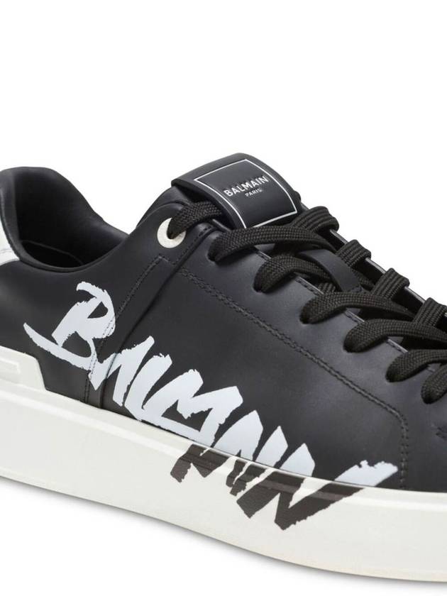 23 fw leather BCOURT sneakers WITH logo print BM1VI288LBAL EAB B0230475568 - BALMAIN - BALAAN 3