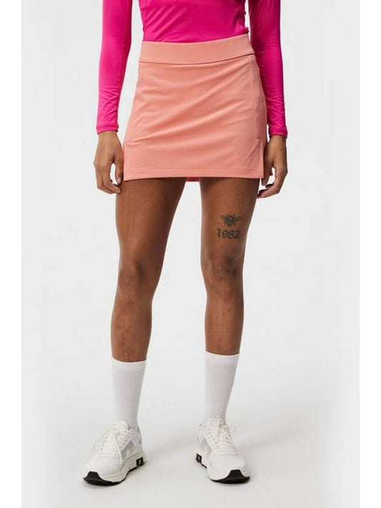 Women s Amelie Golf Skirt Burnt Coral GWSD09350 S086 - J.LINDEBERG - BALAAN 2