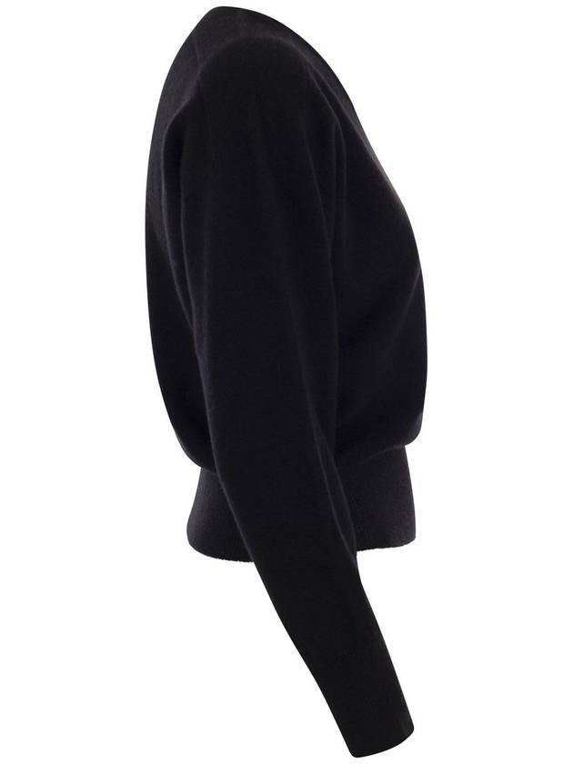 FRANCY - Cashmere V-neck sweater - VANISE - BALAAN 3