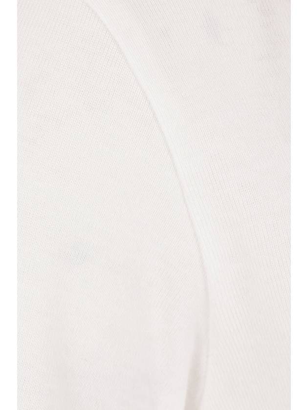 Contrast Signature Short Sleeve T-Shirt White - COURREGES - BALAAN 5