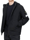 Compass Badge Hooded Jacket Black - STONE ISLAND - BALAAN 4